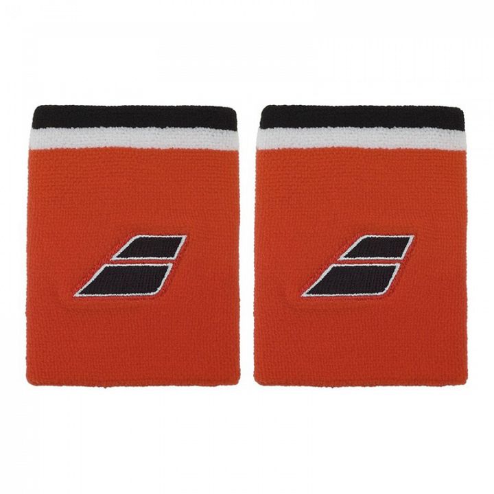 Babolat Terry Jumbo Wristband 2x Cherry Tomato / Black